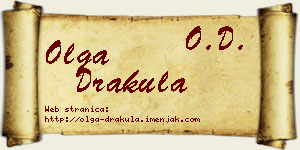 Olga Drakula vizit kartica